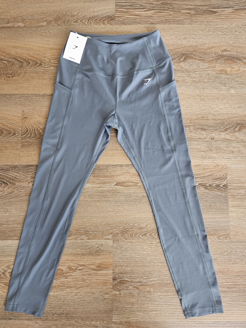 Gymshark Women High-Waist Leggings in Slate Blue Size M